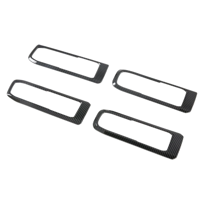 4 шт. углеродного волокна автомобильные дверные ручки чаши защитная накладка