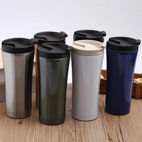 stainless steel vacuum insulated with lid double layer travel mug water cup