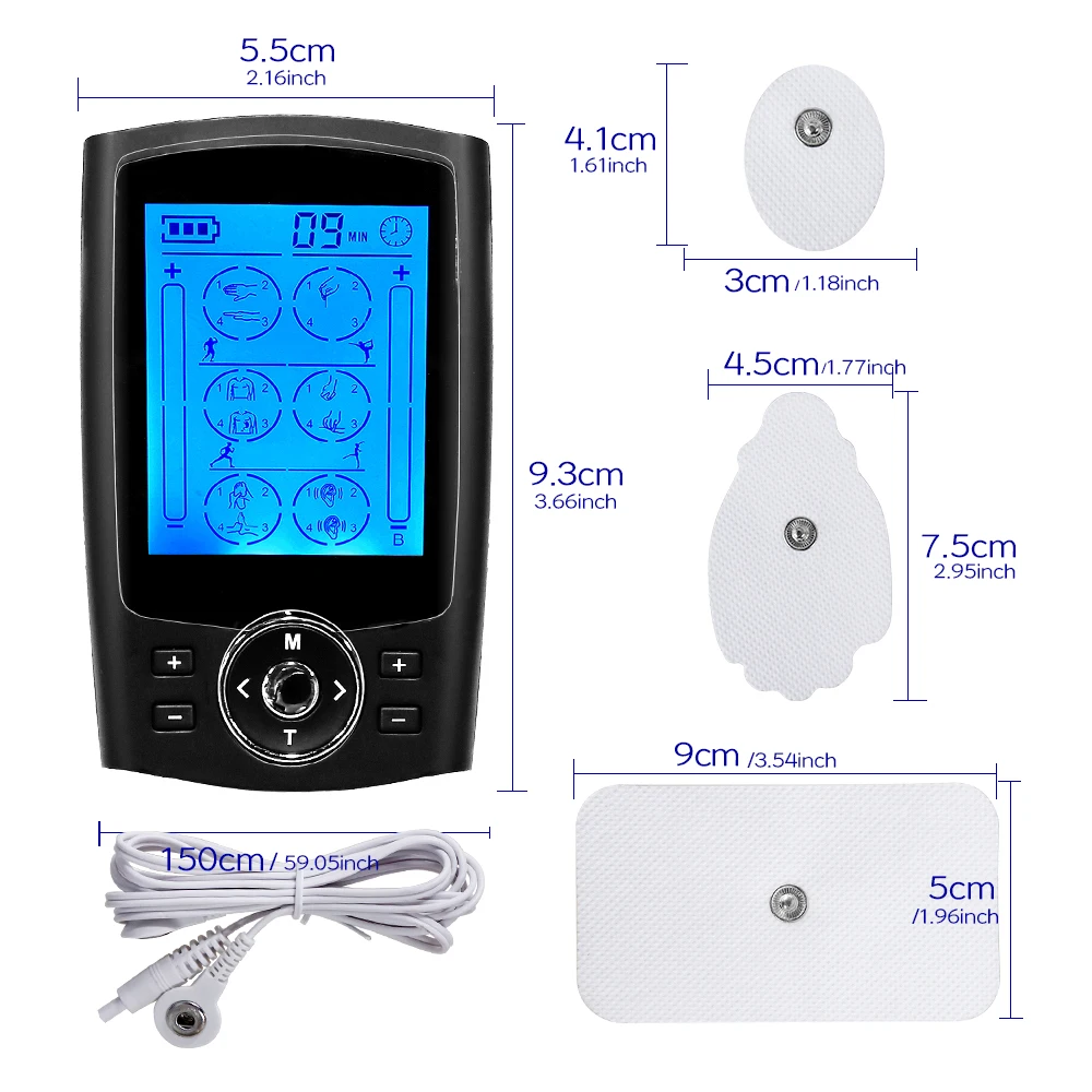 Массаж тела Здоровый Уход EMS Электрический массажер десятки мышечный