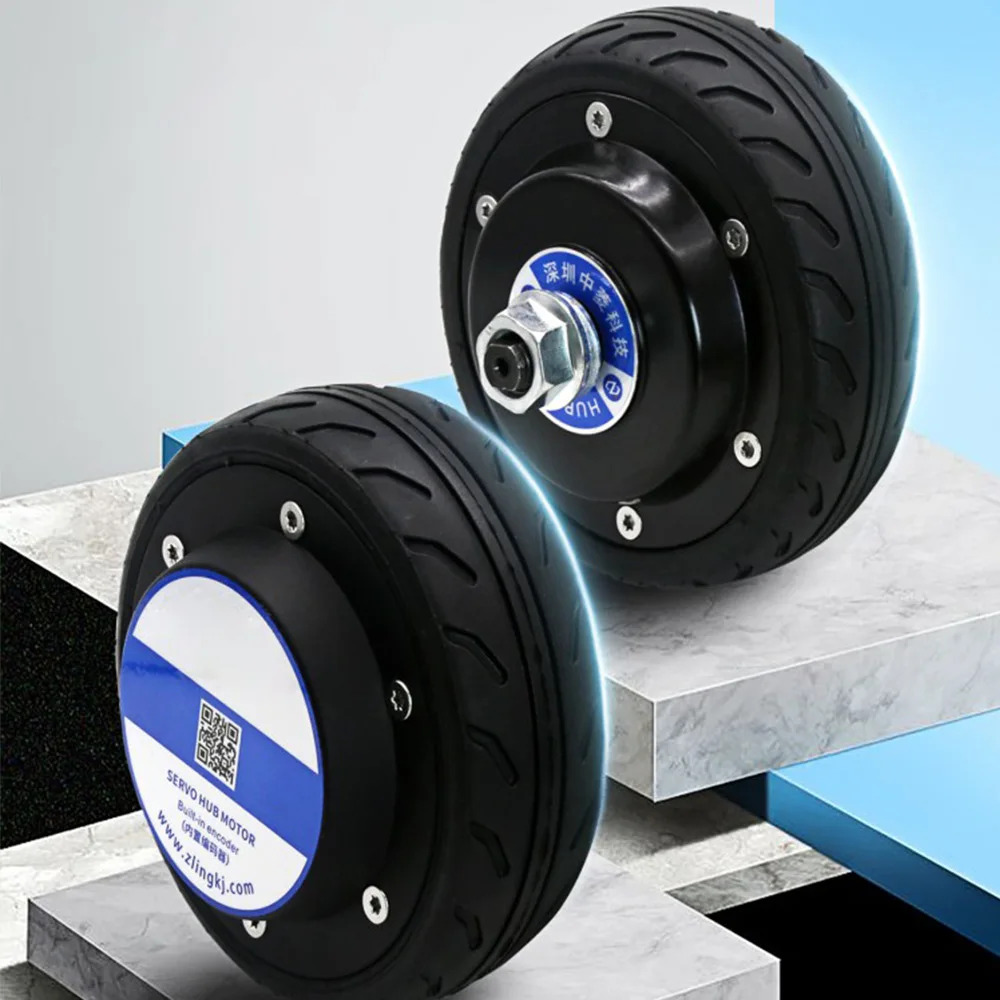 5-дюймовый встроенный кодировщик, робот HubZLLG50ASM200 с серводвигателем ZC706, 24 В, один/двойной осевой программируемый Комплект Колесных приводов