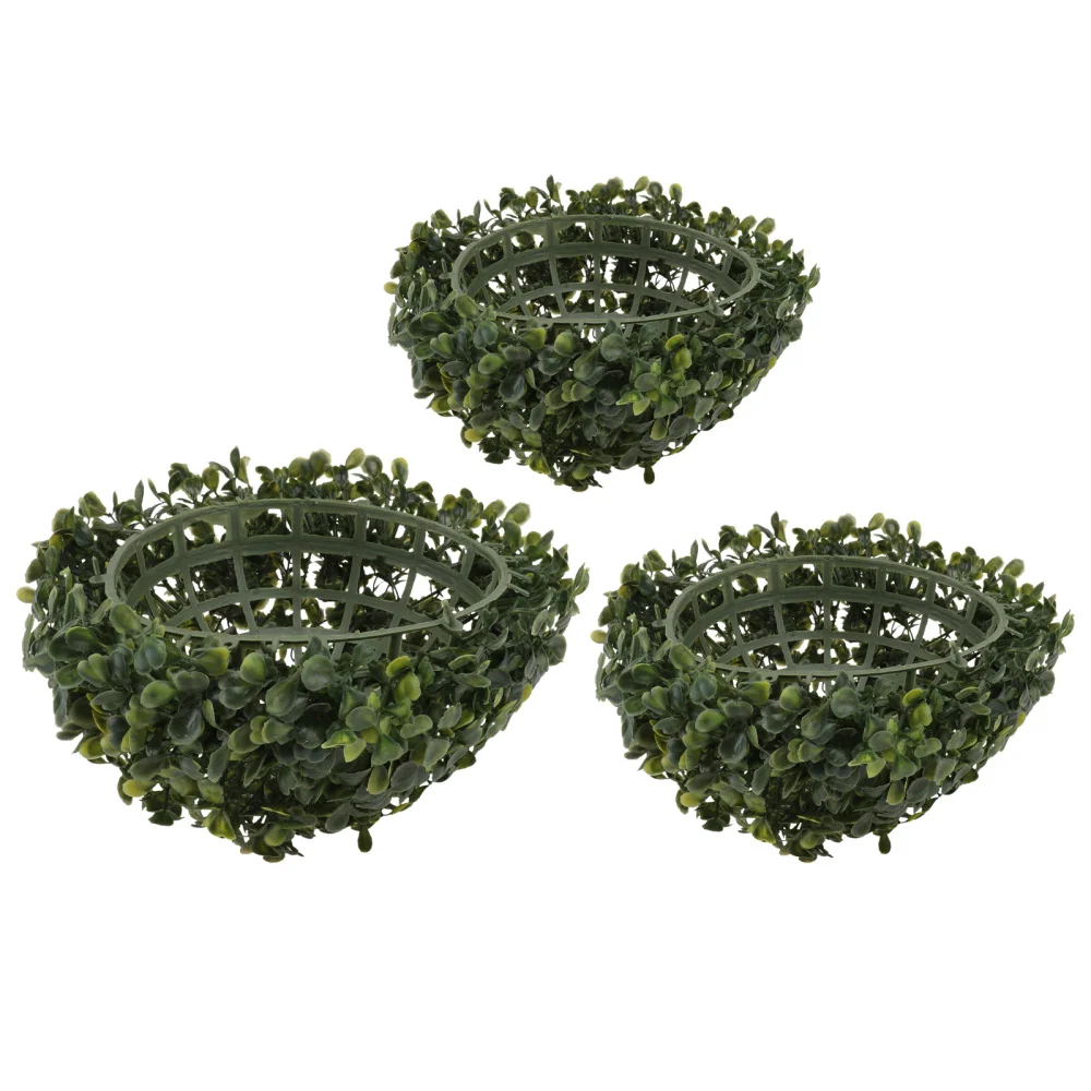 

3Pcs Simulated Plant Balls Household Decorative Pendants Props (Green)