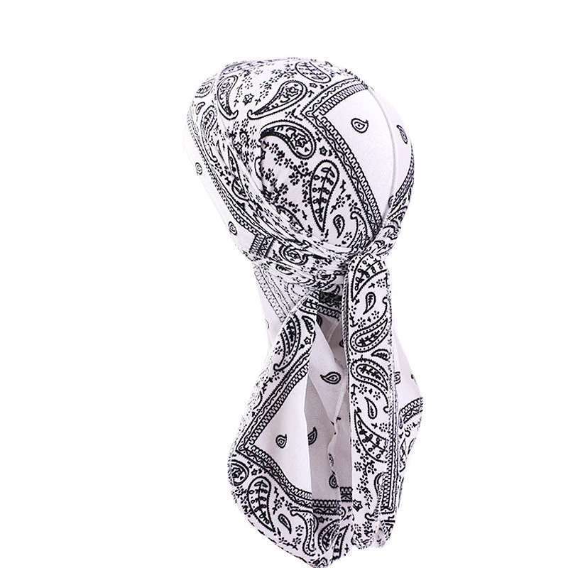

Long Tail Cap Head Cover Patterened Hijabs Muslim headwrap chemo cap Bonnet Hat Headscarf Head Accessories Turban Harajuke Hats