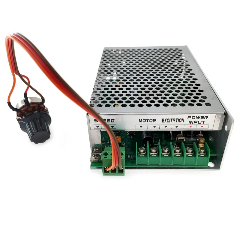 Regulador de Velocidade Pwm para dc Fonte de Controle do Motor Apropriado para o Controlador de Velocidade de Entrada do Motor do Eixo dc 110v220vac Wk811 8a Controlador do motor