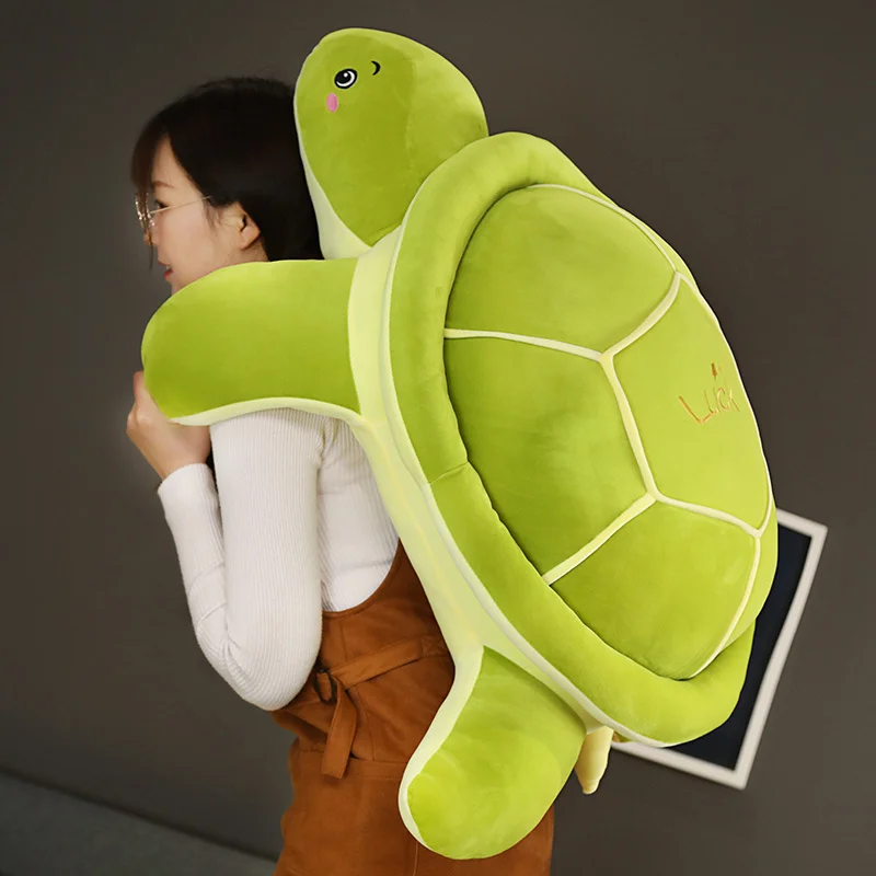 

1Pcs 45-70cm Super Realistic simulation Green Big Eyes Stuffed Tortoise Turtle Kids Animal Plush Baby Toy Home Decoration