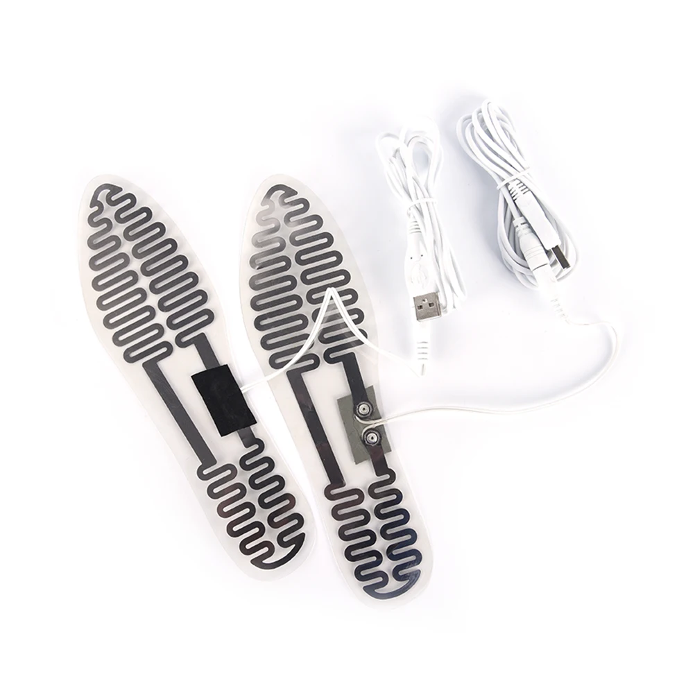1 пара USB электрические Подогреваемые стельки подогрев ног ботинки обувь