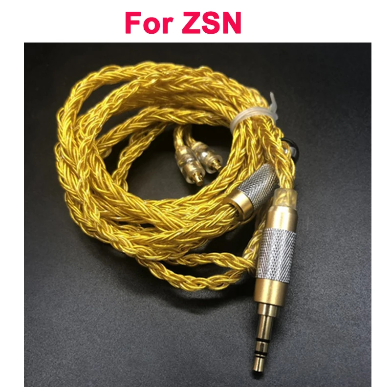 For ZSN JC16 6N OFC 16 акций 480 ядер наушники Обновление кабель для se215 se535 0,78 мм IE80 MMCX IM A2DC ZSN QDC UE серии - Цвет: For ZSN
