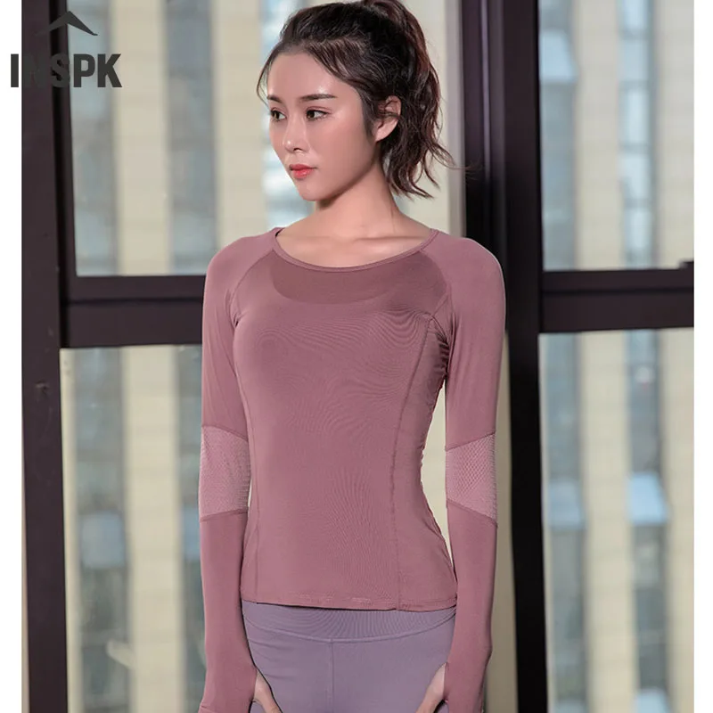 Женская бесшовная футболка для фитнеса быстросохнущая спортивная рубашка из