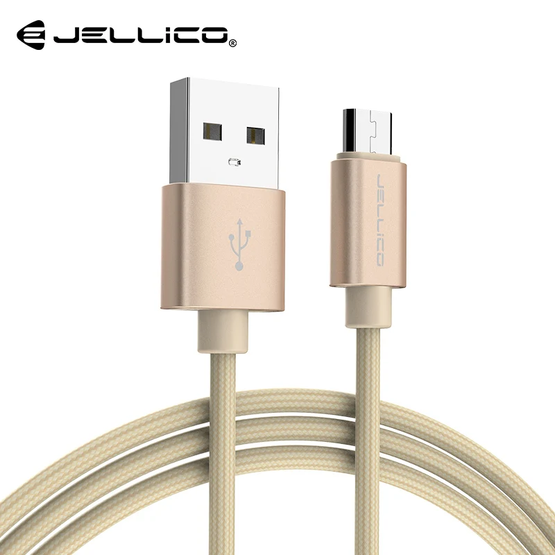 Gold Jellico 3.1A Micro USB кабель Быстрый кабель синхронизации данных и зарядки для samsung huawei Xiaomi LG Andriod Microusb Кабели для мобильных телефонов - Цвет: Gold