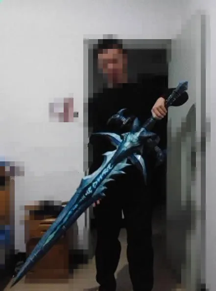 3D Paper Model Lich King Arthas FrostMourne Sword Weapon Finished Length 1.2m | Игрушки и хобби