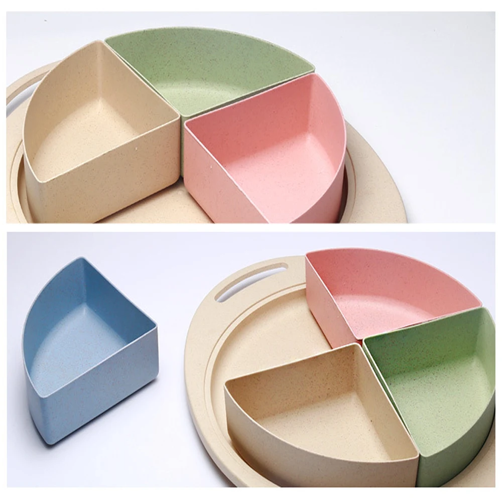 Креативное пшеничное соломенное блюдо для фруктов и конфет ящик хранения семена