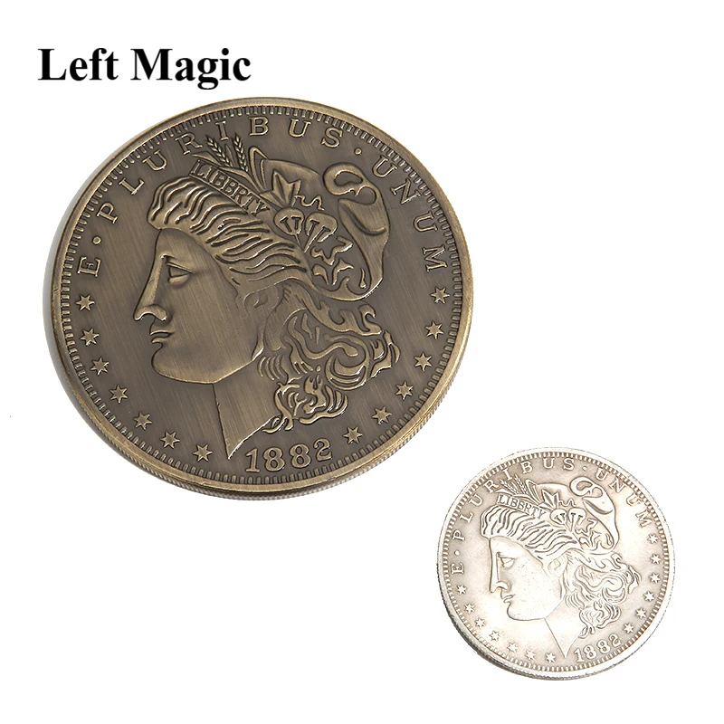 Jumbo Morgan Dollar (7 см) магические трюки волшебник крупным планом уличные иллюзии