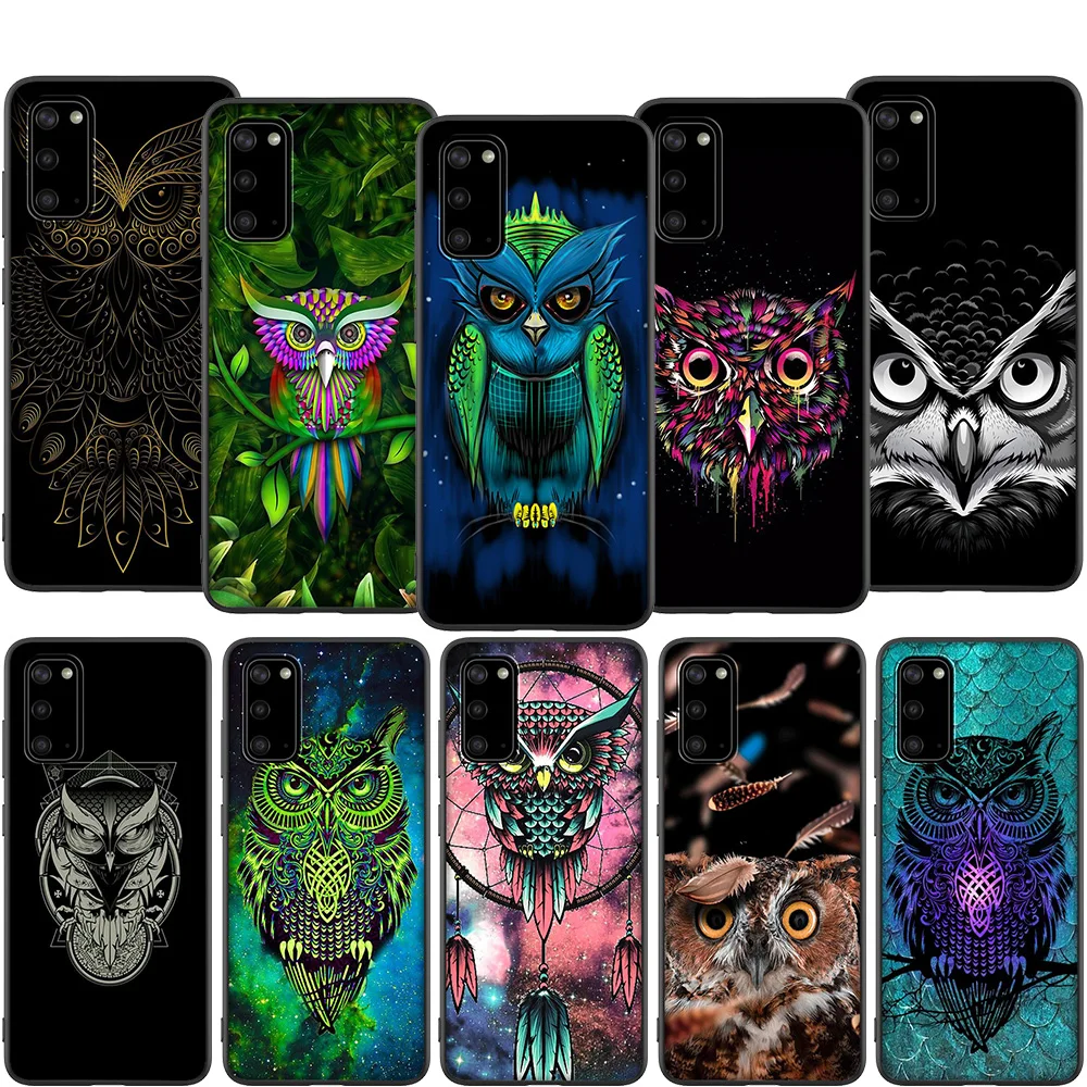 Lavaza Cute Owl Hearts Lover Christmas Soft Case for Samsung Note A3 A5 A6 A7 A8 A9 A10s A20s A30s A40s A50s 10 A70 8 9 J6 Plus | Мобильные