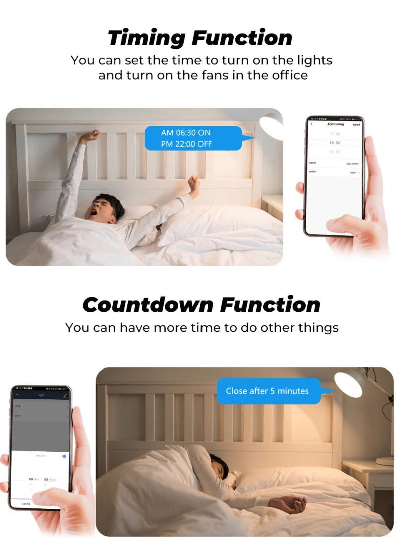 Умный светильник выключатель закаленное черный белый цвет Кристальный