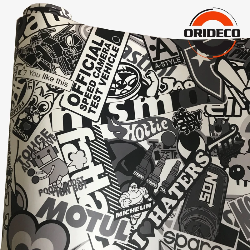 Наклейки JDM с мультяшным принтом виниловая пленка для автомобиля скутера