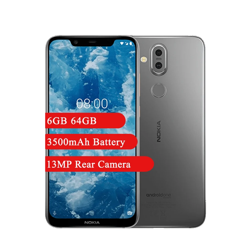 Мобильный телефон Nokia X7 8 1 NFC 6 ГБ 64 экран 18 дюйма Full HD + Восьмиядерный процессор