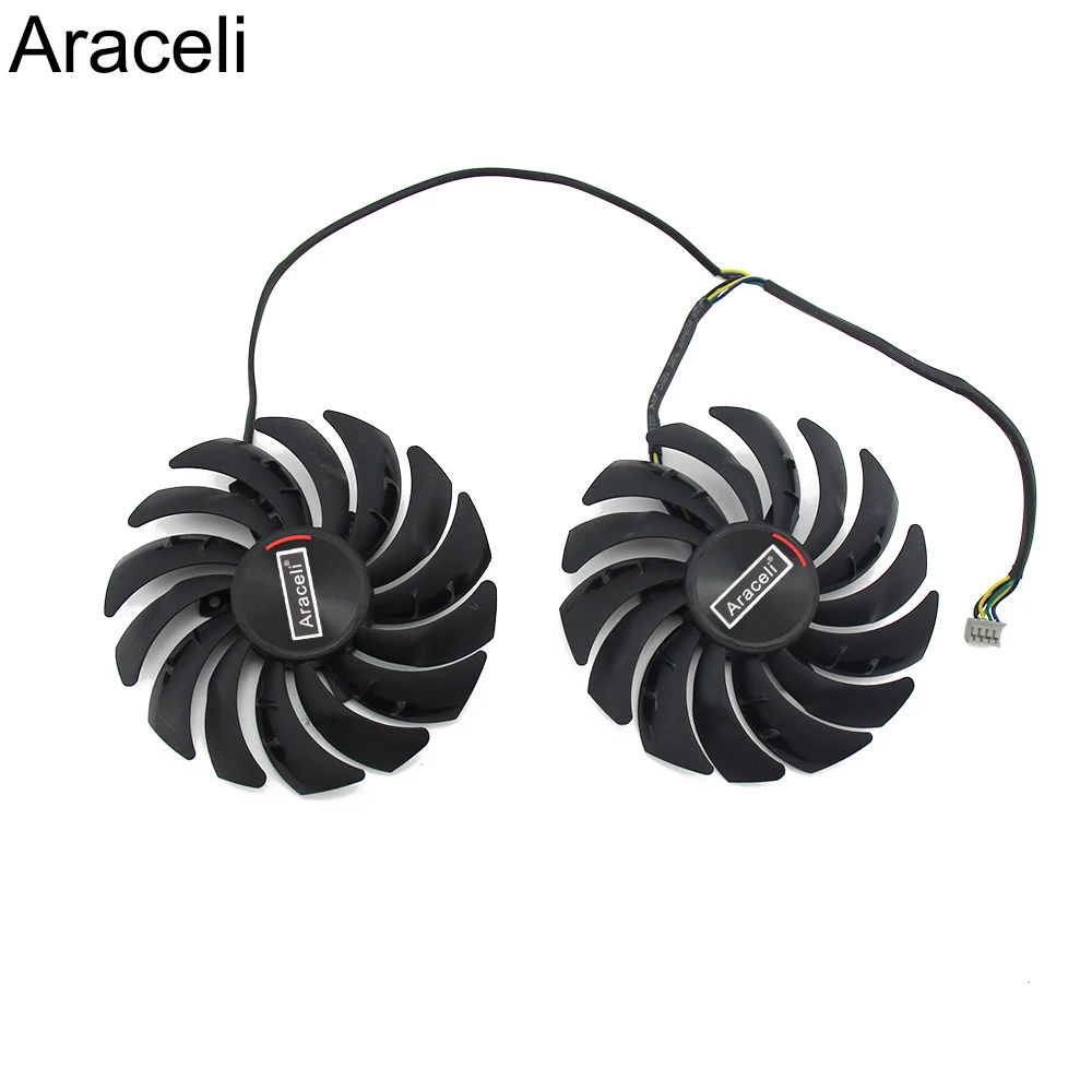 Вентилятор охлаждения для игровой видеокарты MSI Radeon RX 5600 5700 XT 2 шт./лот PLD10010S12HH RX5700