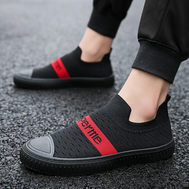

2020 New Fashion Men's Casual Sneakers High Quality Breathable Casual Comfort Flying Knit Shoes 38-44 Sports Code