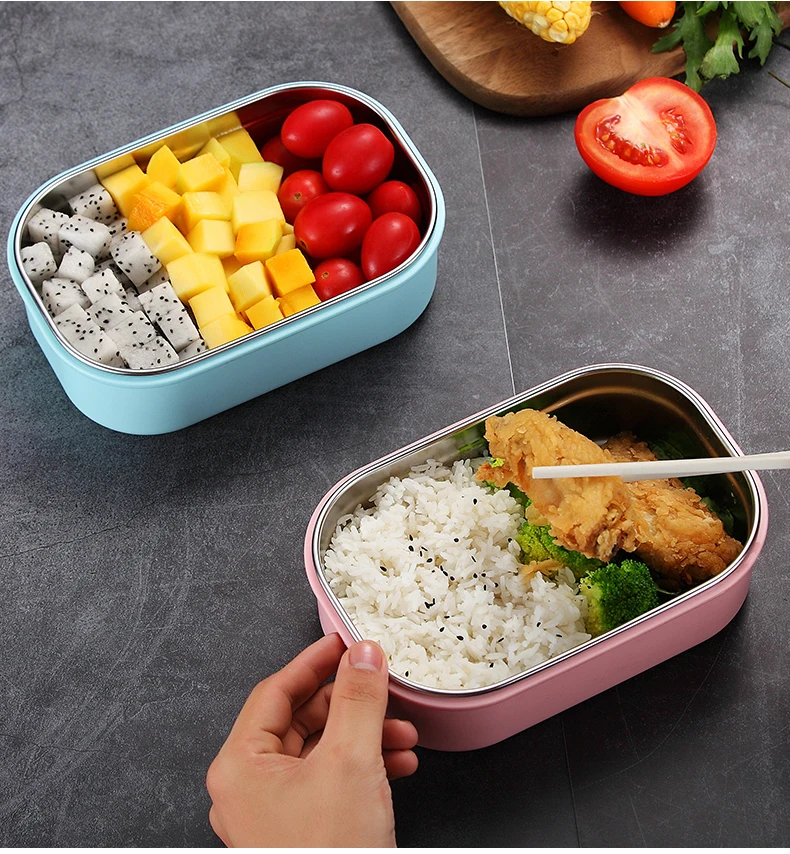 WORTHBUY, японская 304, нержавеющая сталь, Bento Box, микроволновая печь, Ланч-бокс для детей, школьная коробка для фруктов, еда, герметичный контейнер для ланча