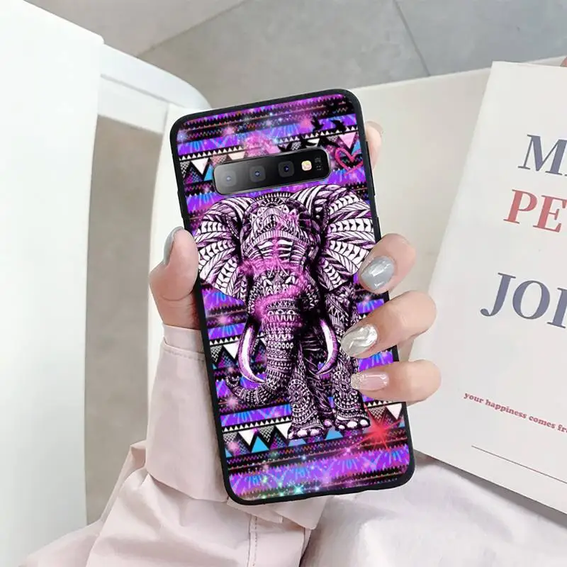 Чехол для телефона Totem Elephant Aztec с индийским цветком Samsung galaxy A S note 10 12 20 32 40 50 51 52 70 71 72