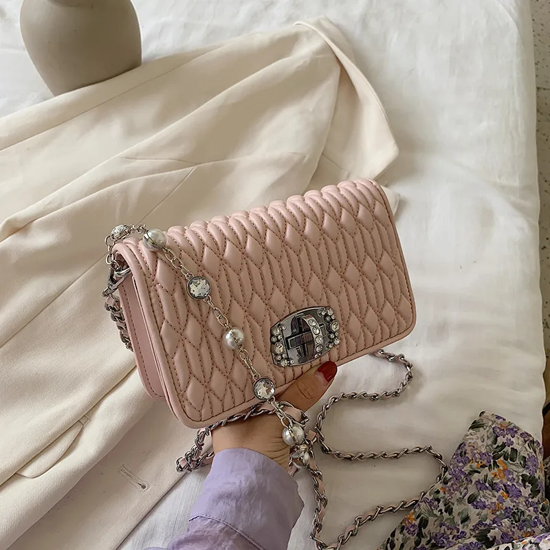 

New Woman Shoulder Bag Fashionable Simple Chain Messenger Bag High Quality Luxury Designer Handbag 2021 New Female Underarm Bag