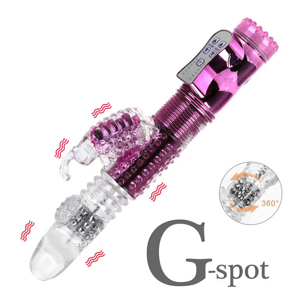 Бабочка вибратор Телескопический вращающийся шарик стержней фаллоимитатор