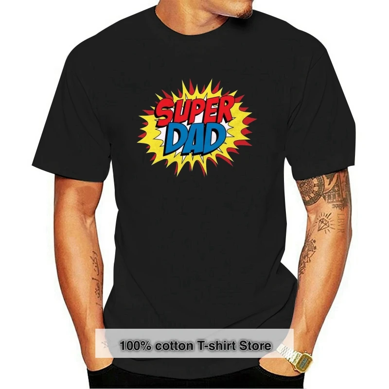 

Super Dad T-Shirt Gift For Father Dad Daddy Tee Shirt Summer Menfashion TeeComfortable t shirtCasual Short Sleeve TEE