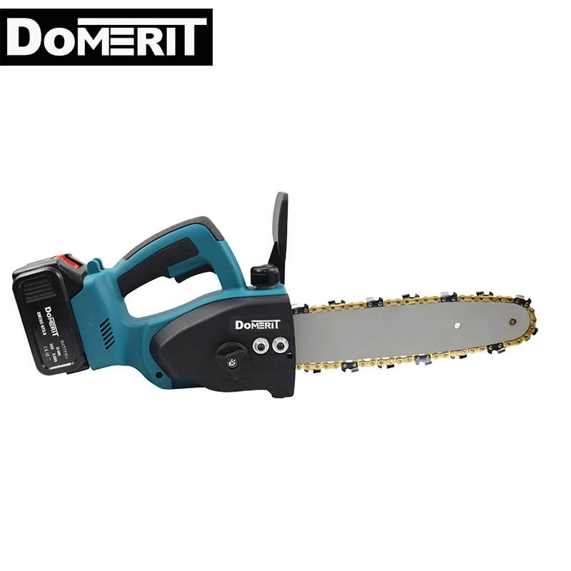 

DoMERIT Mini Pruning Saw Electric Chainsaws Removable 20V Cordless Electric Chain Saw 8 inch For Garden Trimming Power Tools