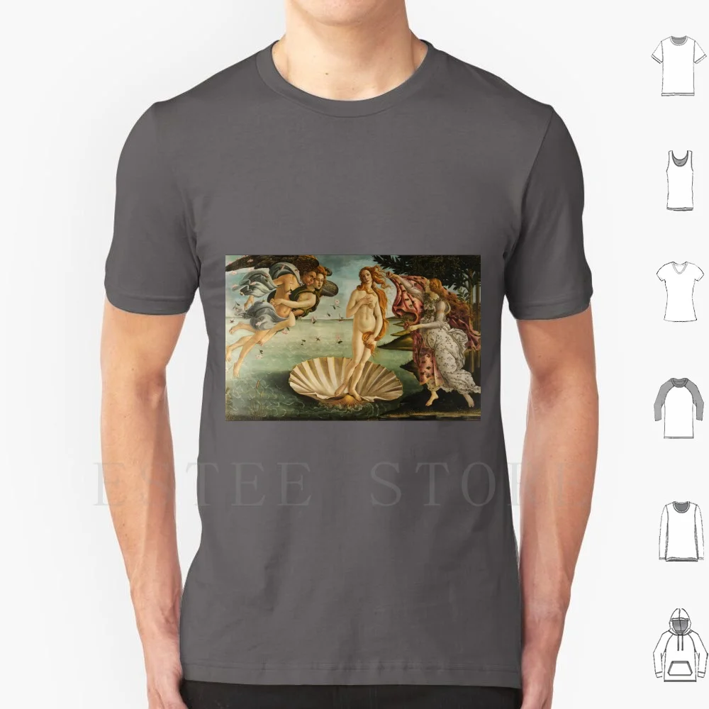 Subtly Ruined Botticelli-Nose Vomit T Shirt Men Cotton 6xl Birth Of Venus Sandro Botticelli Masterpiece