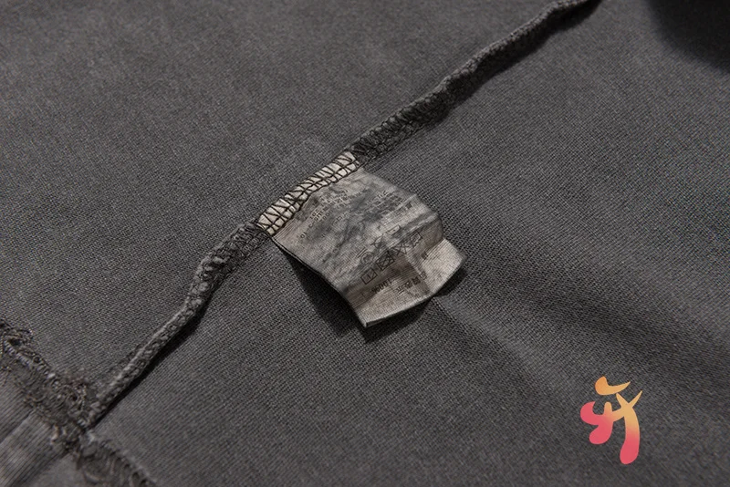 

Oversized CAVEMPT T-shirt Embroidered Letters Washed Batik Men's Women's T Shirt Industrial Style CAVEMPT Fashion Casual Top Tee