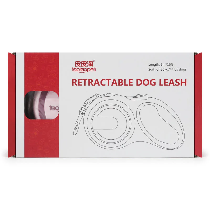 

Hot style automatic dog leash Six colors choose length 5M and 3M fine two-color telescopic traction rope