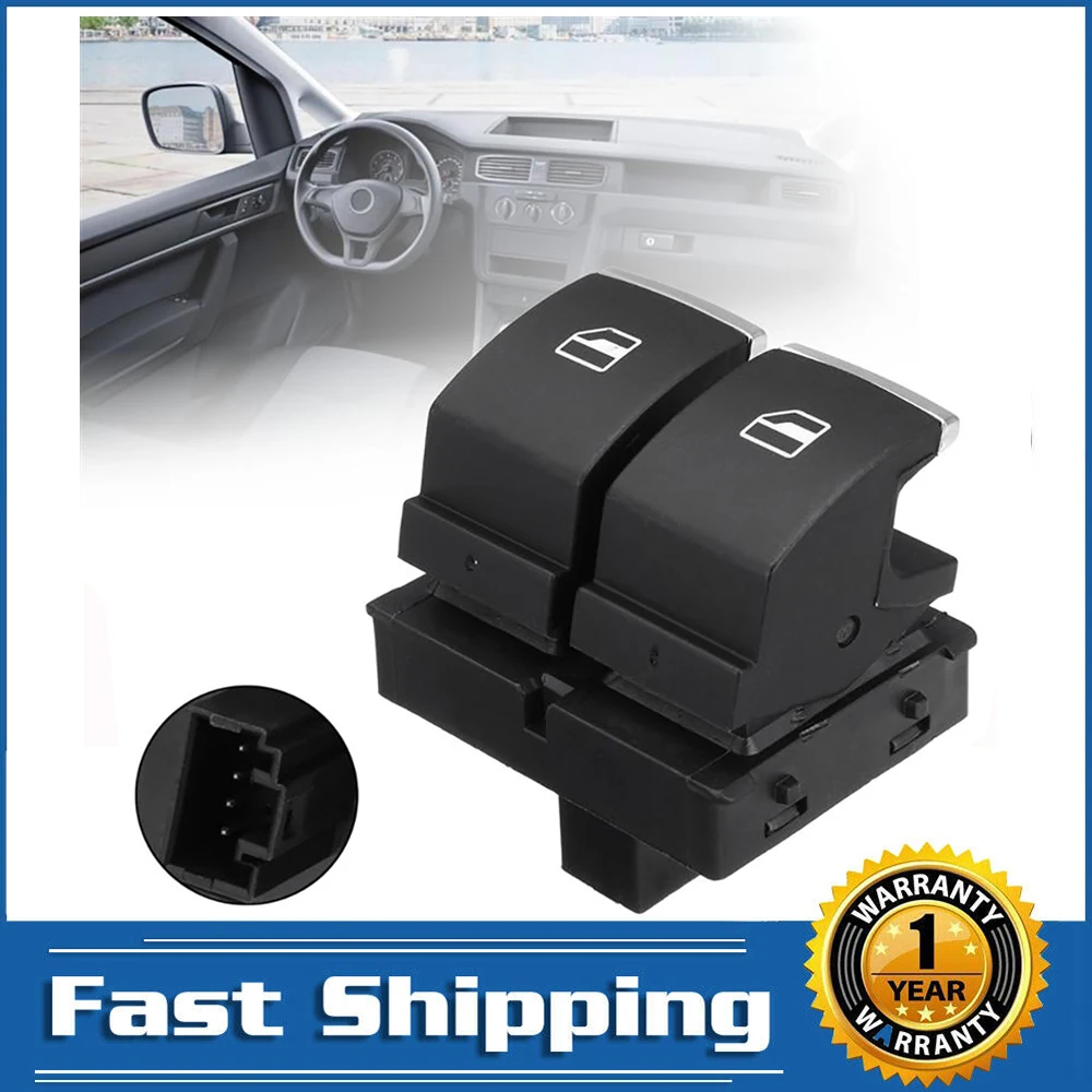 5K3959857 кнопка управления боковым стеклом водителя для VW Passat Caddy EOS Golf Touran GTI Rabbit B6