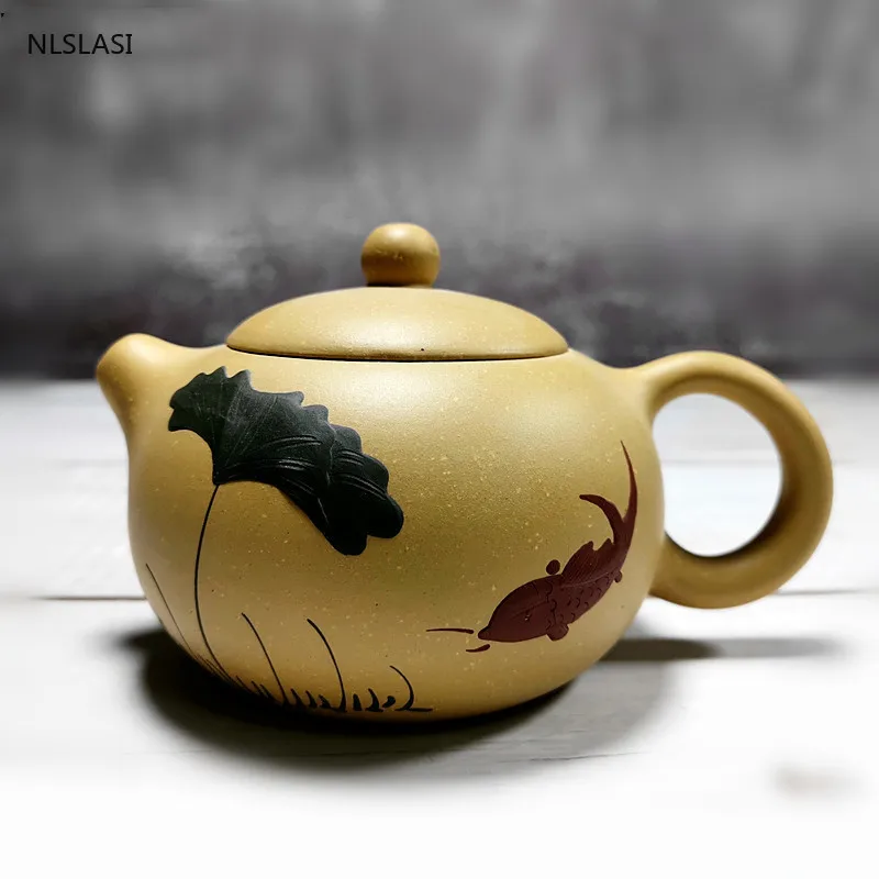 Исин классический Чай горшок из фиолетовой глины Xi shi горшки руды красота чайник