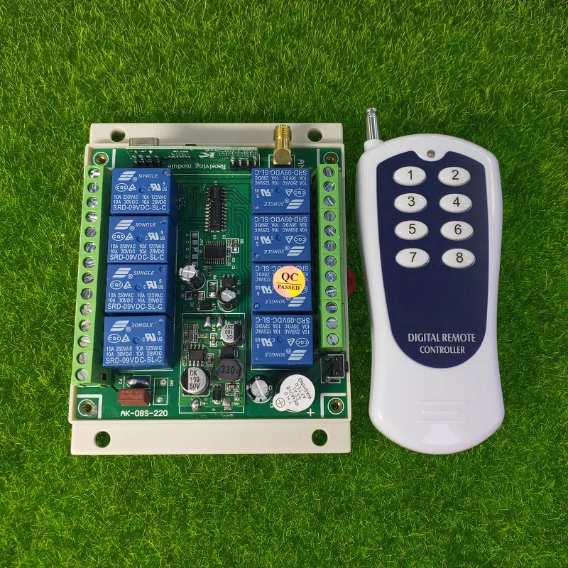 DC 12V 24V 36V 8CH RF беспроводной пульт дистанционного управления переключатель и