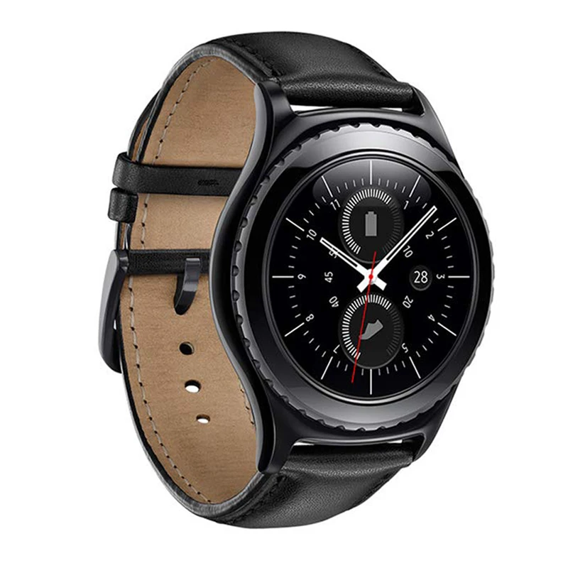 Ремешок кожаный для samsung gear S3 frontier galaxy watch 46 мм/42 мм браслет huawei gt 2 active amazfit bip 20 мм/22 |