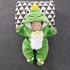 Комбинезон детский, мягкий, теплый, с изображением утки, кролика, для новорожденных