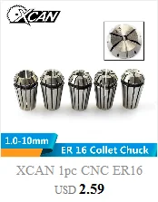 XCAN 1 шт. CNC ER16 Весна хомутик пружина ножедержатель для гравировальный станок с ЧПУ и фрезерный станок 1/2/3/4/5/6/7/9/10 мм