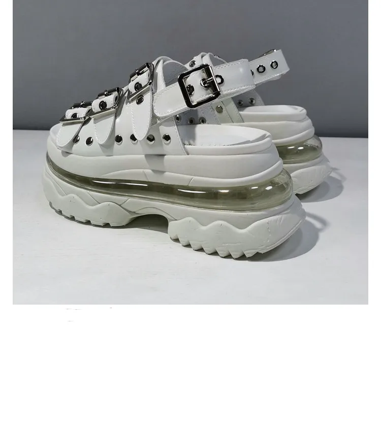 

Thick bottom sandals women's summer 2021 new air cushion muffin shoes leisure sports fashion cool dad Roman shoes fashion