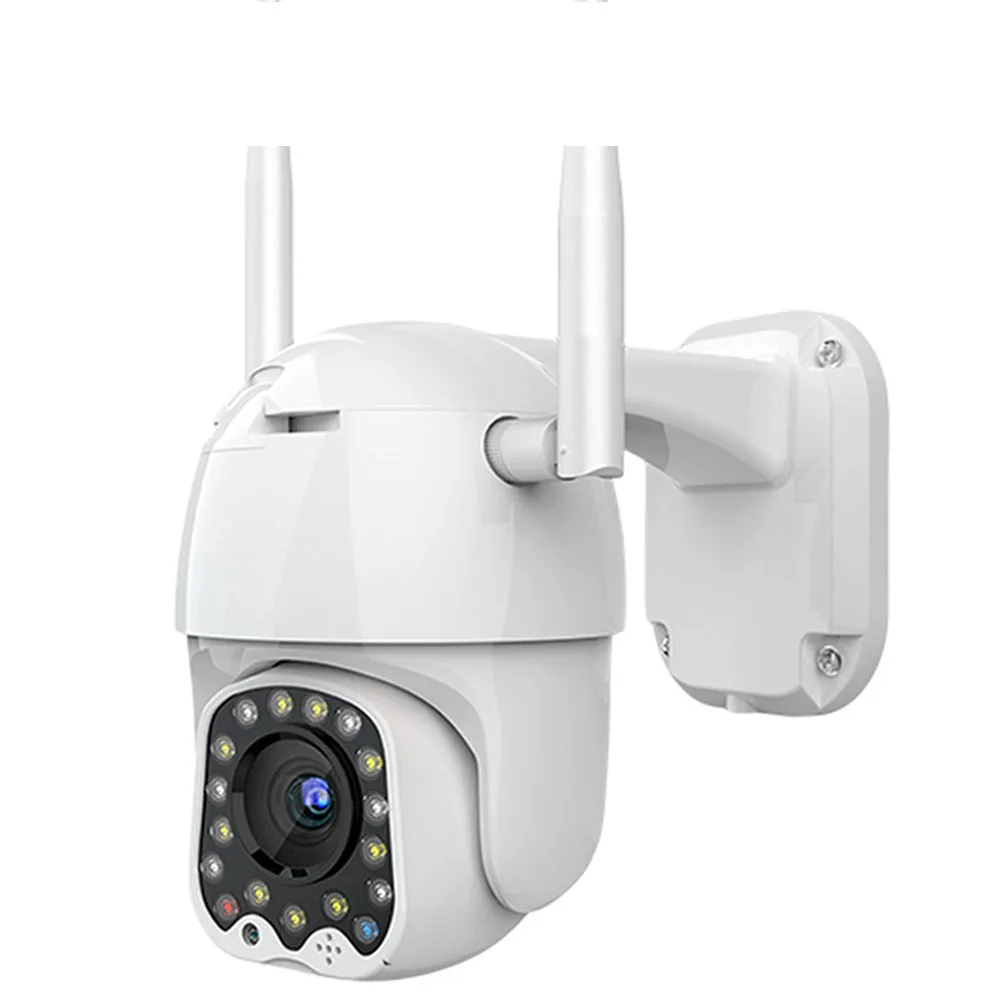 1080P Outdoor PTZ IP Camera Auto Tracking 2MP Cloud Home Security Wifi Camera 4X Digital Zoom Speed Dome Camera with Siren Light