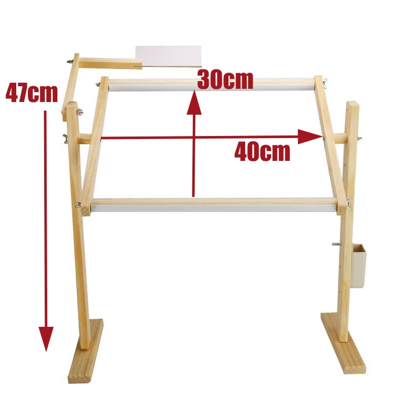 Cross Stitch Tool Accessory Adjustable Solid Wood Rack Wooden Stand Desktop Embroidery Frame | Дом и сад