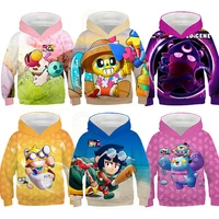 shooter game leon kids new 2020 hot fashion boys 3d sweatshirts print hooded hoodies thin unisex pullovers new tops