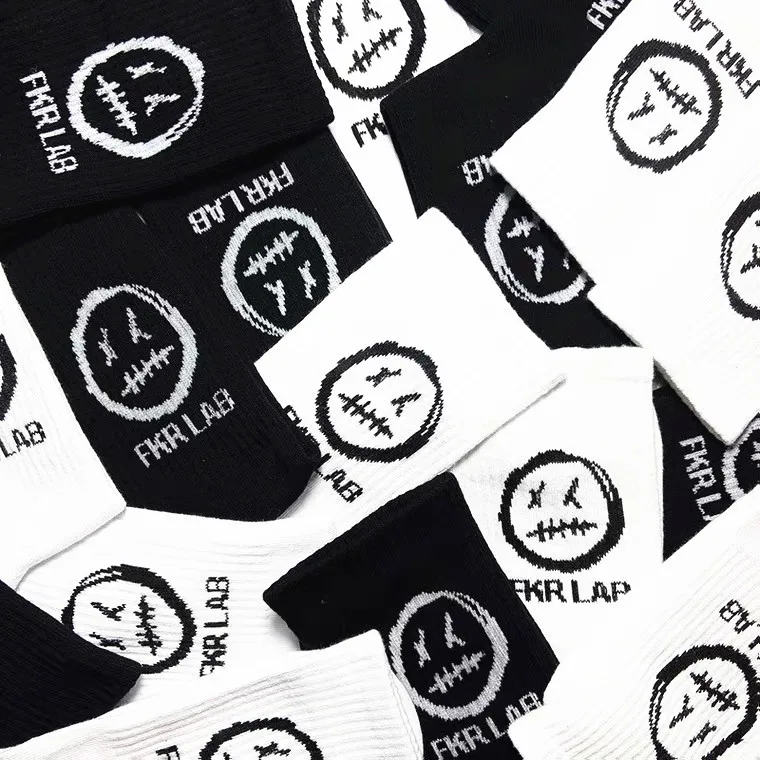 Носки в стиле аниме для мужчин и женщин высокие Смешные уличные модные