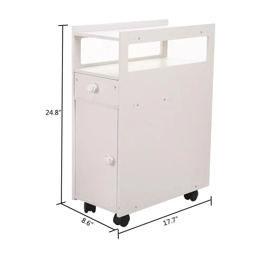

Floor Type Toilet Vanity Side Cabinet Wood Glue Board Waterproof Bathroom Storage Cabinet Multifunctional Tissue Storage Rack