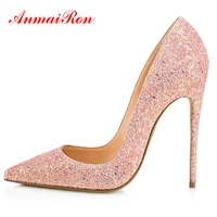 anmairon basic thin heels pu pointed toe party multicolour luxury shoes women designers slip on shoes woman high heel sexy shoes