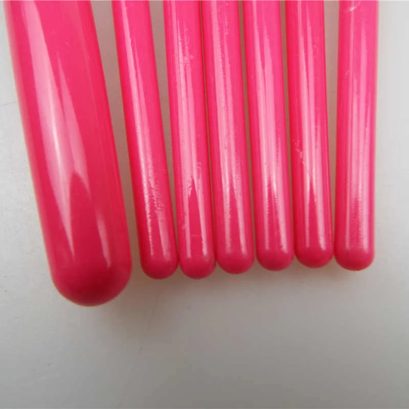 7 шт ярко розовый набор косметических кистей для макияжа Красота Инструмент