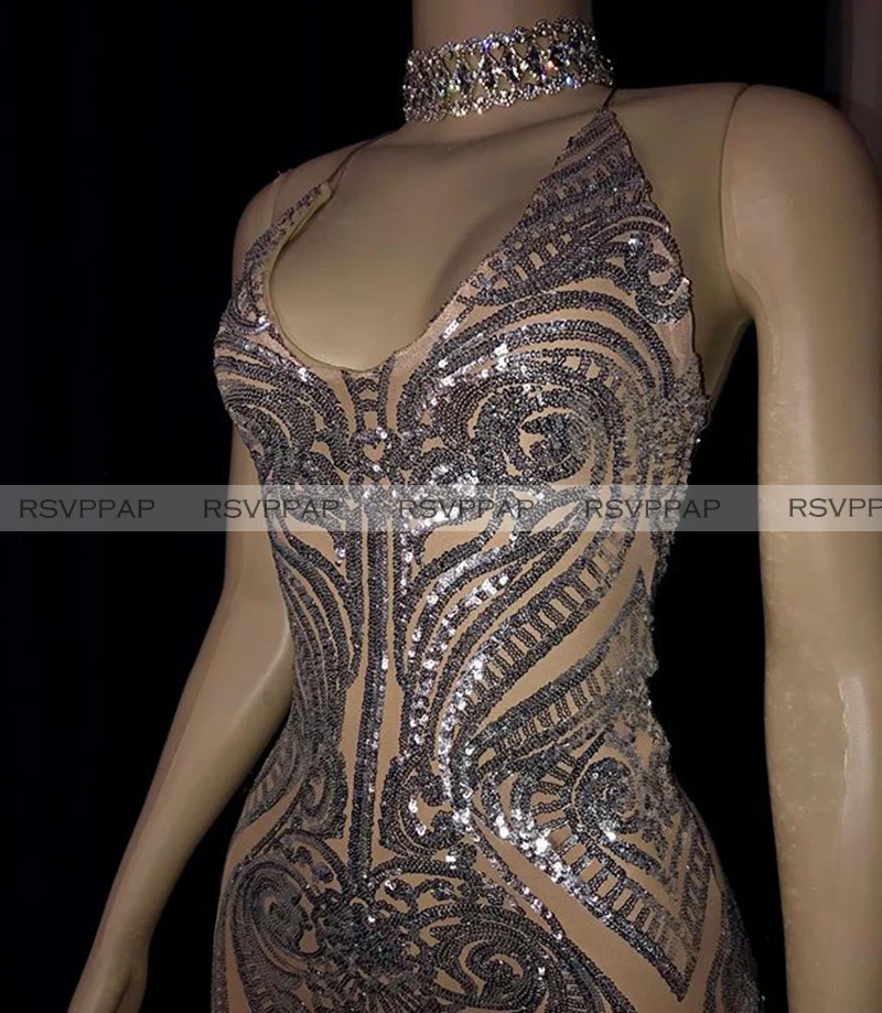 Длинные блестящие платья для выпускного вечера 2020 сексуальное платье русалки с