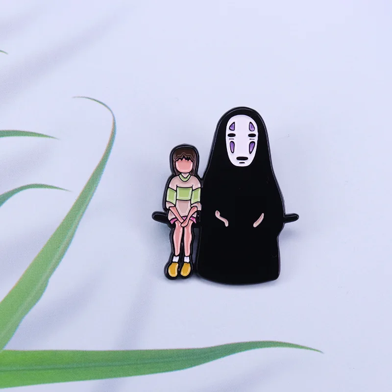 Мужская брошь из Огино чихиро с изображением персонажа аниме-фильма мультфильма