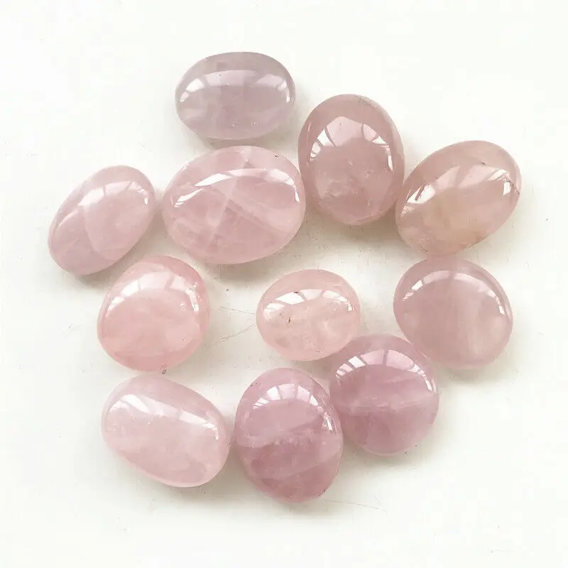 Прямая поставка розовый КВАРЦЕВЫЙ энергетический камень массажный спа чакра