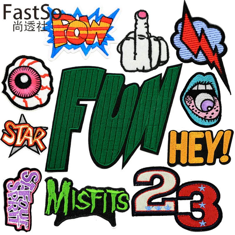 Панк Байкер индивидуальная специальная нашивка буквы железо на аппликации