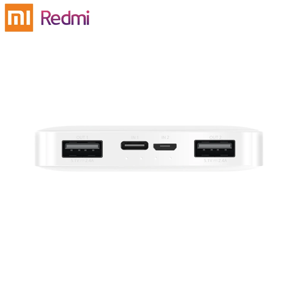 

Xiaomi Redmi Power Bank 20000mAh Two-way 18W Qi Fast Charging Powerbank 10000mAh Dual USB Output for iPhone Samsung Huawei
