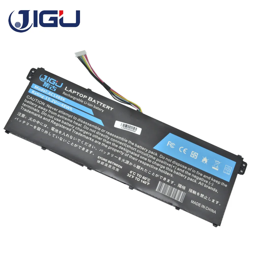 

JIGU New Laptop Battery AP14B8K NE512 NE511 For ACER For Chromebook 13 C810 C910 C730 For Aspire V3-371 R7-372T ES1-511 R7-371T